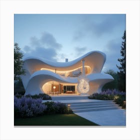 Futuristic House 6 Canvas Print