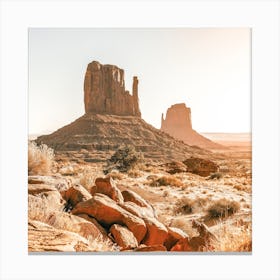 Monument Valley Square Canvas Print