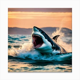 Great White Shark 2 Canvas Print