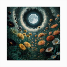 Moonlight Garden Canvas Print