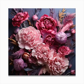 Pink Peonies 1 Canvas Print