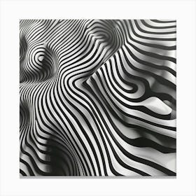 Abstract Wavy Lines 6 Canvas Print