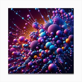 Abstract Spheres 2 Canvas Print