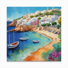 Ibiza Spain 6 Fauvist Painting Art Print 1 Canvas Print