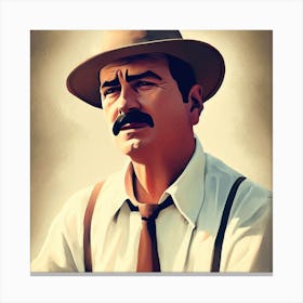 Man With A Mustache 1 Canvas Print