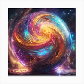 Swirling Sphere Canvas Print