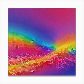 Rainbow Splash Canvas Print