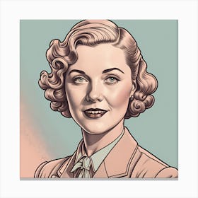 Lady In The 1930s Canvas Print