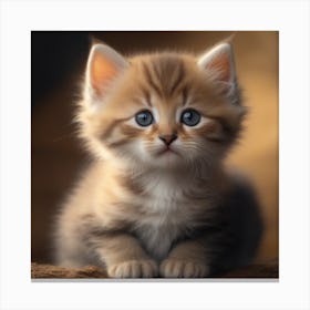 Cute Kitten Canvas Print