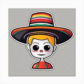 Mexican Clown Canvas Print