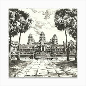 Angkor Temple 3 Canvas Print