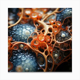 Xhl7071 The Artwork Shows A Blue And Orange Liquid In The Style Fd8506bd E18d 4922 936d 12132b010c23 Canvas Print