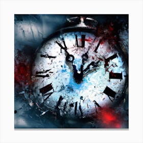 Clock Of The Dead Canvas Print