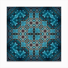 The Blue Decor Is A Wonderful Pattern 7 Canvas Print