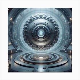 Futuristic Spaceship 38 Canvas Print