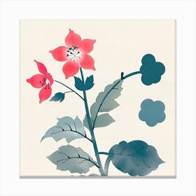 Chinese Flower Painting Canvas Print