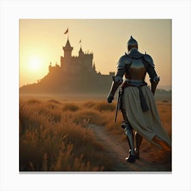 Knight In Armor 2 Canvas Print