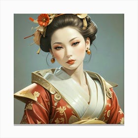 Creative Geisha Artwork 20 Canvas Print