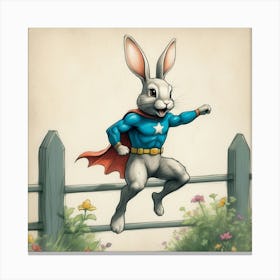 Super Bunny 5 Canvas Print