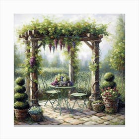 Garden Table 1 Canvas Print