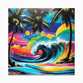 Tropical Wave Canvas Print