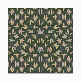 Abstract Floral Pattern Canvas Print