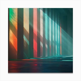 Abstract Light Rays 1 Canvas Print