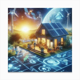 Futuristic House Canvas Print