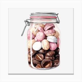 Jar Of Chocolates 4 Canvas Print