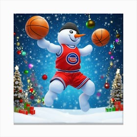 Holiday Hoops Canvas Print