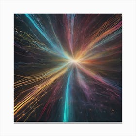 Abstract Space Burst 1 Canvas Print