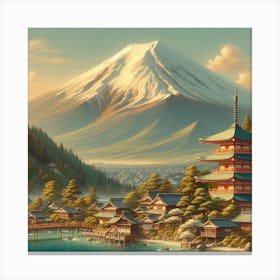 Japanese volcano Fuji 6 Canvas Print