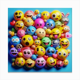 Emojis Canvas Print