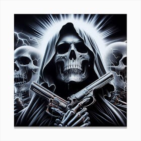 Death Skeletons Canvas Print