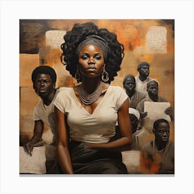 Black History Month: 'The People' Canvas Print