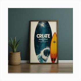 Create Your Own Surfboard Canvas Print