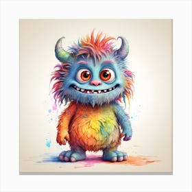 Monster Painting Canvas Print