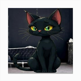 Black Cat Lienzo