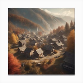 Autumn Village 30 Canvas Print