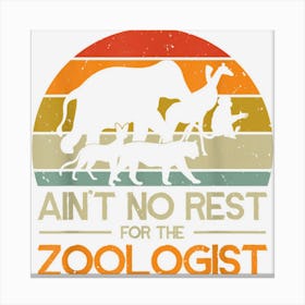 Zoologist Zookeeping Wildlife Zoology Zoo Employee Zookeeper Canvas Print