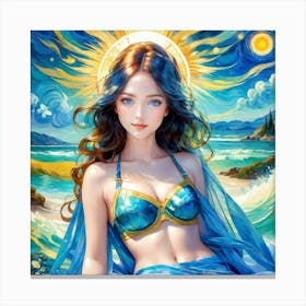 Mermaid yuu Canvas Print