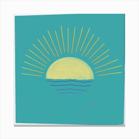 Sunset On The Water Canvas Print