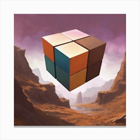 483008 70s Cube Square Art Print Xl 1024 V1 0 Canvas Print