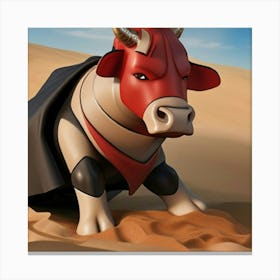 Maqueta Toro Rojinrgro Canvas Print