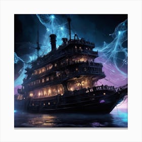Ship In The Night Canvas Print