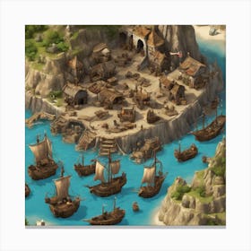 Viking Village Canvas Print