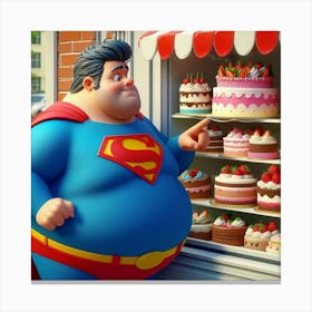 Superman In A Bakery 2 Toile