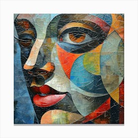 Abstract Of A Woman'S Face 8 Canvas Print