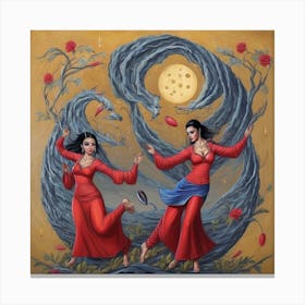 'Dance With The Moon' Canvas Print