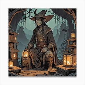 Wizard In The Woods Canvas Print